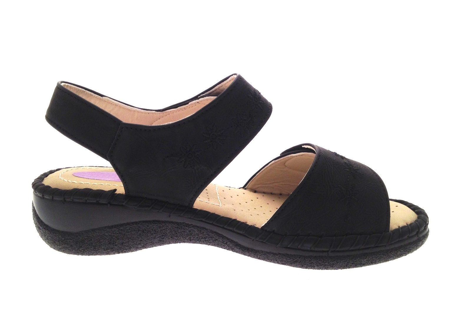 Womens Summer Sandals Cushioned Wide Adjustable Straps Comfort Shoes
